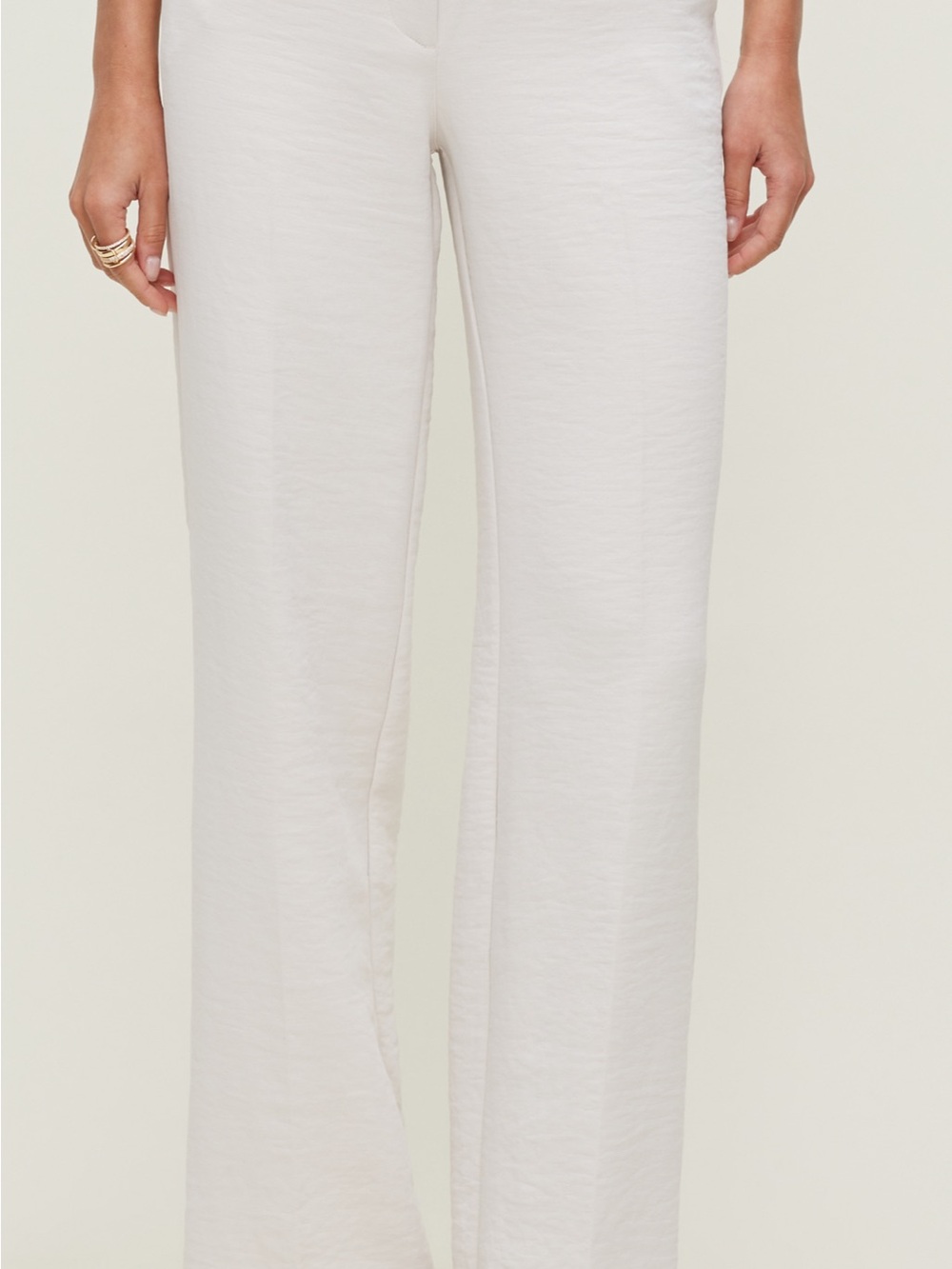 Dynamite Cream Wide-Leg Women's Pants